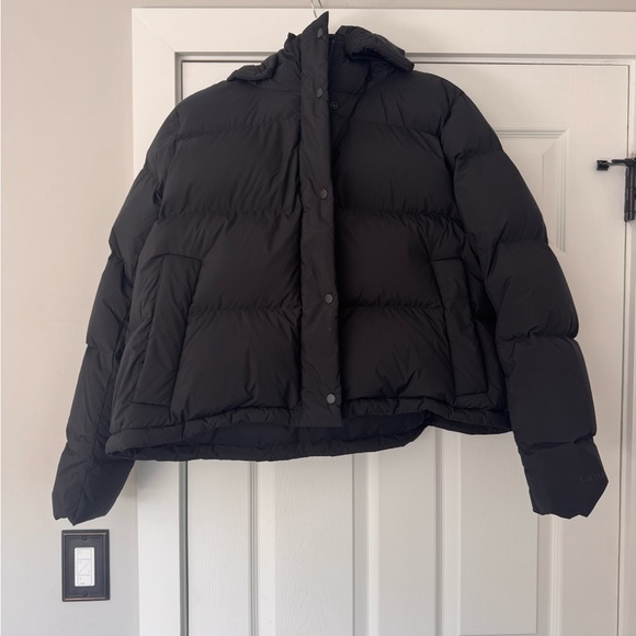 Auth.✅ Lululemon Black “Wunder Puff” Cropped Jacket Size 14🖤❤️ - Picture 2 of 12
